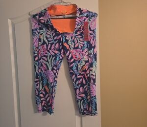 Lilly Pulitzer Vibrant Leaf Print Leggings